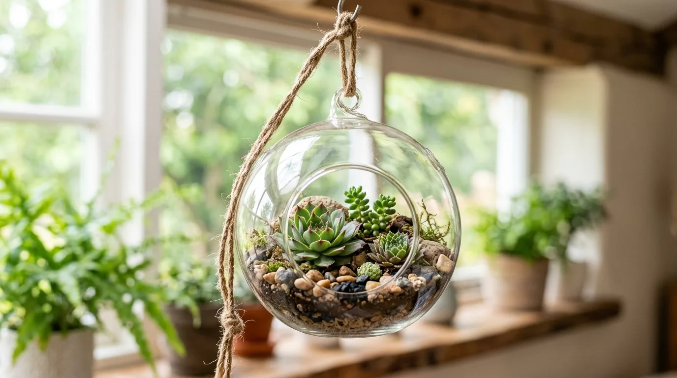 Mixed Texture Succulent Display